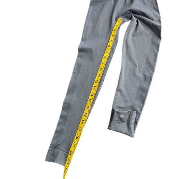 SET Active Womens Sculpt Flex Leggings, Ribbed Details, Athletic, Gym, Size S - Picture 5 of 8